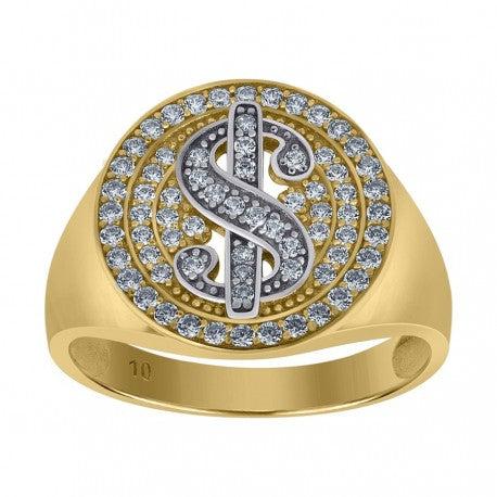 10Kt Gold Cz Ring