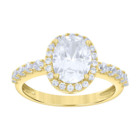 10Kt Gold Cz Ring