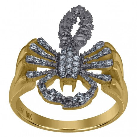 10Kt Gold Cz Ring