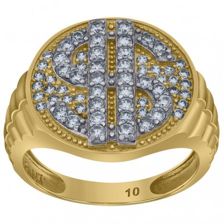 10Kt Gold Cz Ring