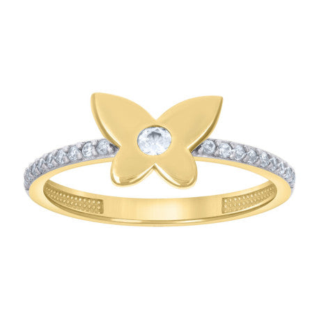 10Kt Gold Cz Ring