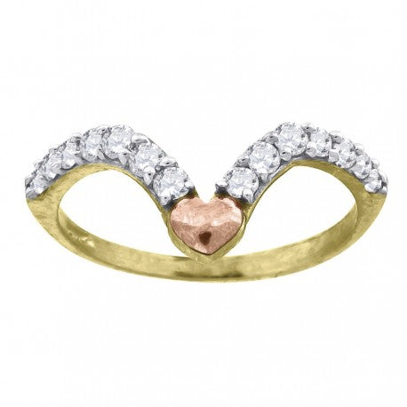 10Kt Gold Cz Ring