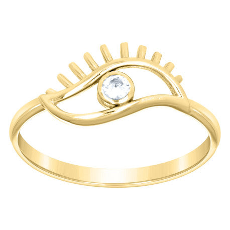 10Kt Gold Cz Ring