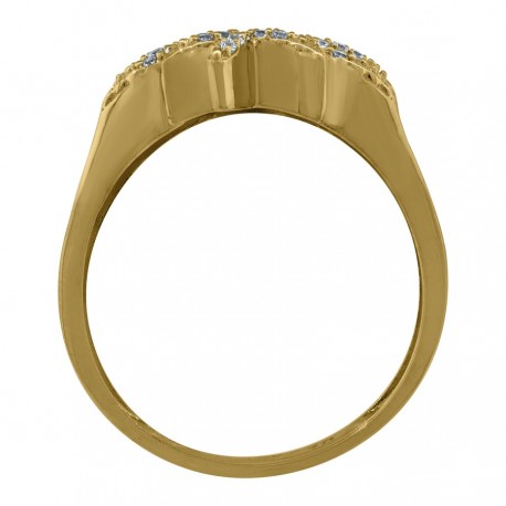 10Kt Gold Cz Ring