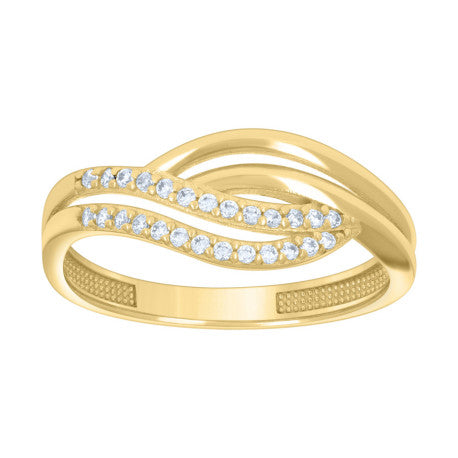 10Kt Gold Cz Ring