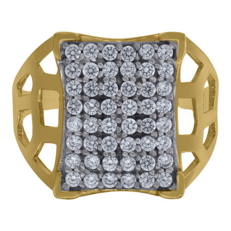 10Kt Gold Cz Ring
