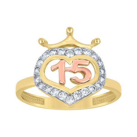 10Kt Gold Cz Ring