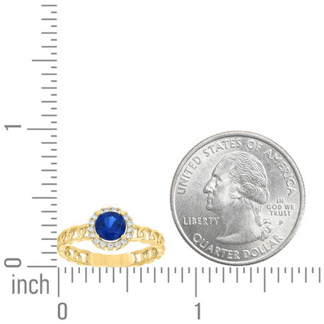 10Kt Gold Cz Ring