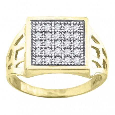 10Kt Gold Cz Ring