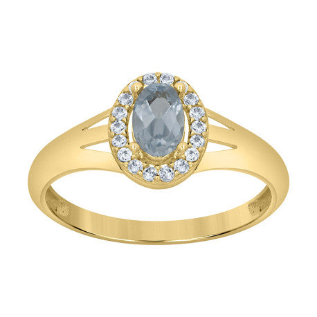 10Kt Gold Cz Ring