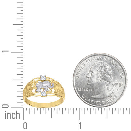 10Kt Gold Cz Ring