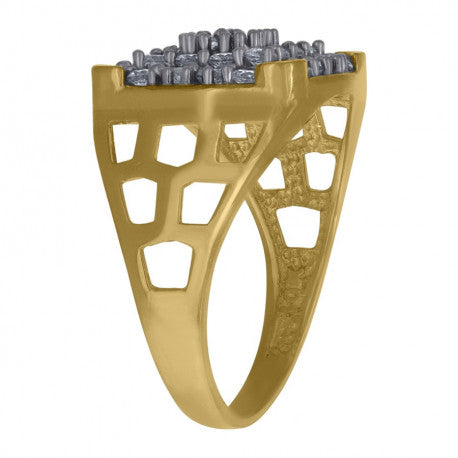 10Kt Gold Cz Ring