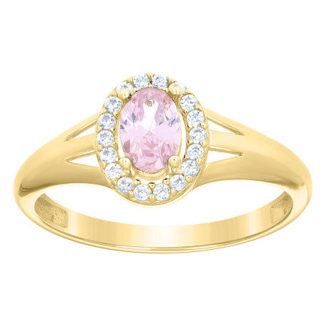 10Kt Gold Cz Ring