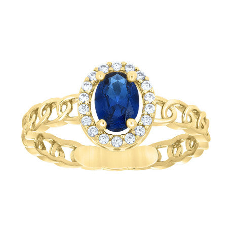 10Kt Gold Cz Ring