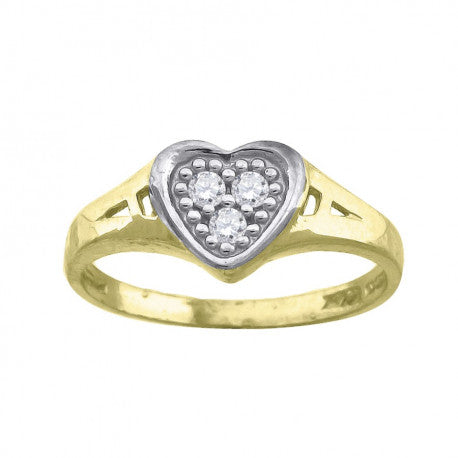 10Kt Gold Cz Ring