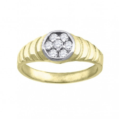 10Kt Gold Cz Ring