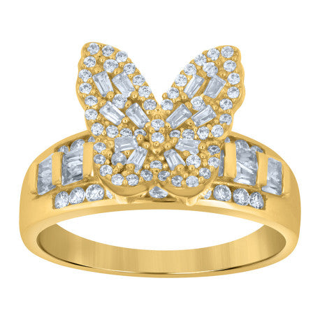 10Kt Gold Cz Ring
