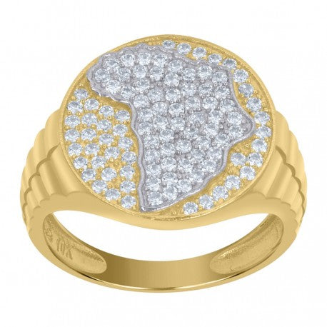 10Kt Gold Cz Ring