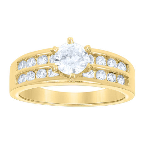10Kt Gold Cz Ring