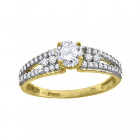 10Kt Gold Cz Ring