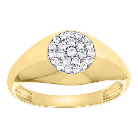 10Kt Gold Cz Ring