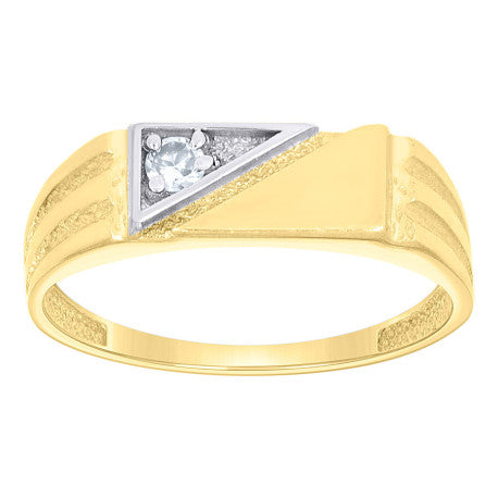 10Kt Gold Cz Ring