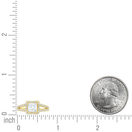 10Kt Gold Cz Ring