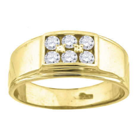 10Kt Gold Cz Ring