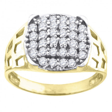 10Kt Gold Cz Ring
