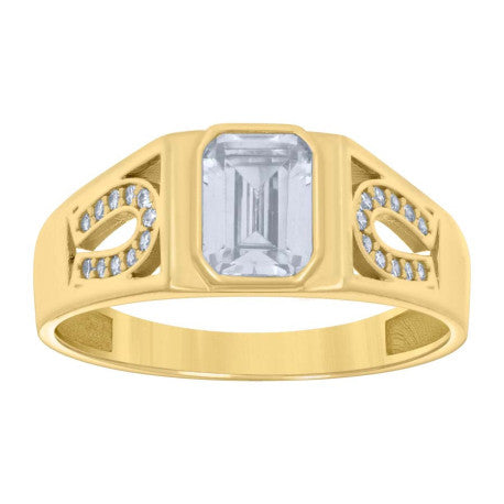 10Kt Gold Cz Ring