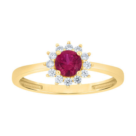 10Kt Gold Cz Ring