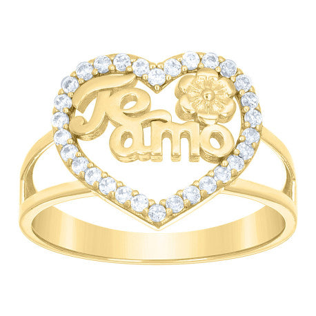 10Kt Gold Cz Ring