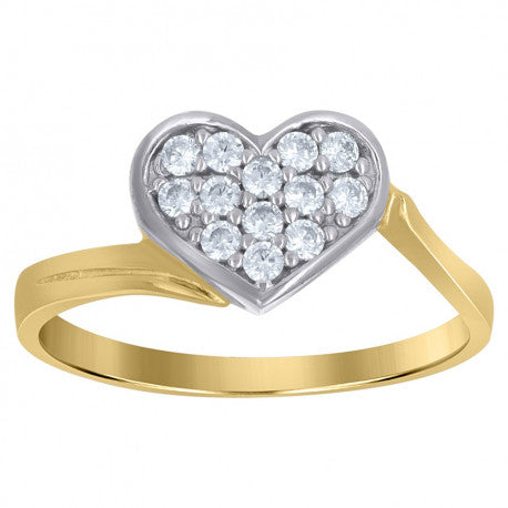 10Kt Gold Cz Ring