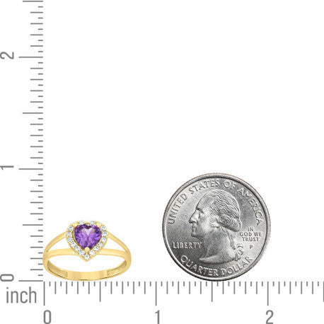10Kt Gold Cz Ring