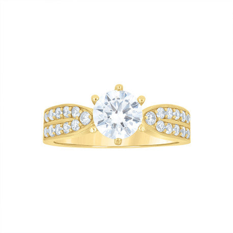 10Kt Gold Cz Ring