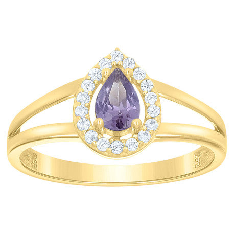 10Kt Gold Cz Ring