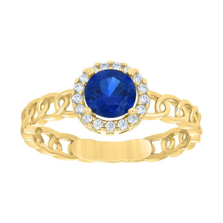 10Kt Gold Cz Ring