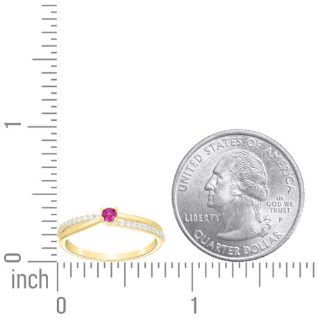 10Kt Gold Cz Ring