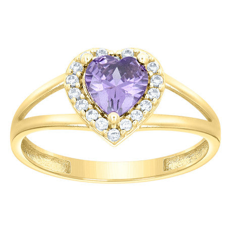 10Kt Gold Cz Ring