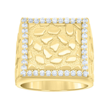 10Kt Gold Cz Ring