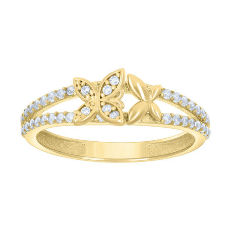 10Kt Gold Cz Ring