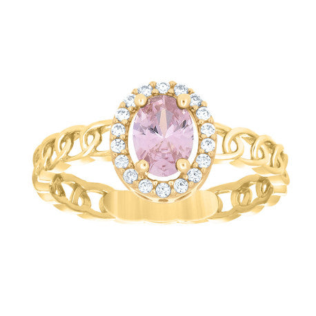 10Kt Gold Cz Ring