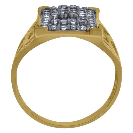 10Kt Gold Cz Ring