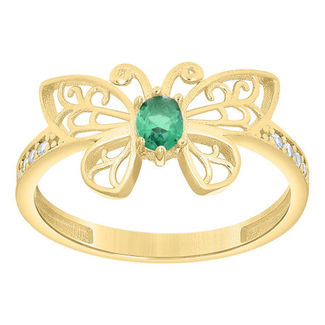 10Kt Gold Cz Ring