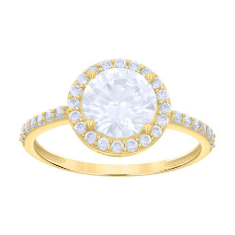 10Kt Gold Cz Ring