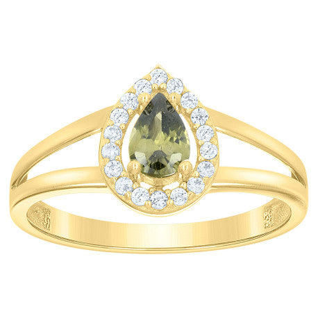 10Kt Gold Cz Ring