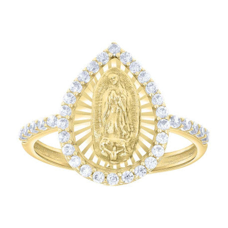 10Kt Gold Cz Ring