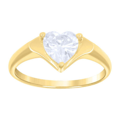 10Kt Gold Cz Baby Ring