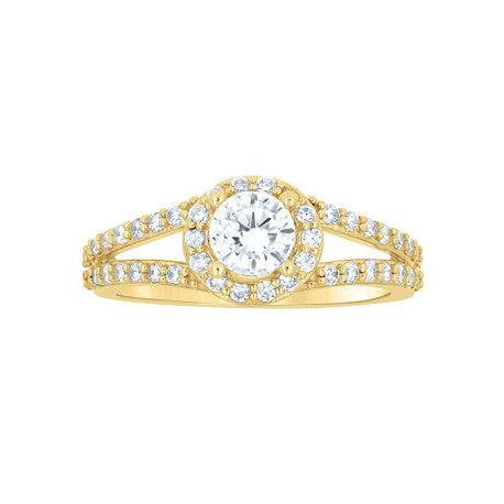 10Kt Gold Cz Ring