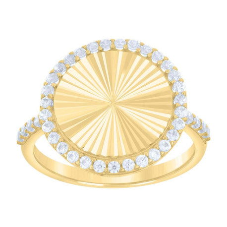 10Kt Gold Cz Ring
